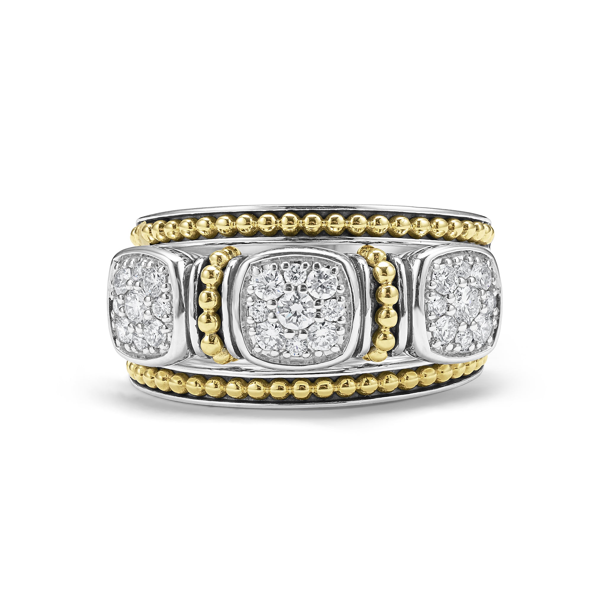 Rittenhouse Two-Tone Diamond Stacking Rings