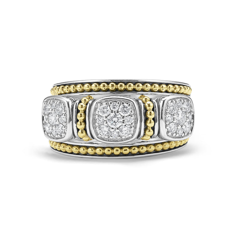 Rittenhouse Two-Tone Diamond Stacking Rings